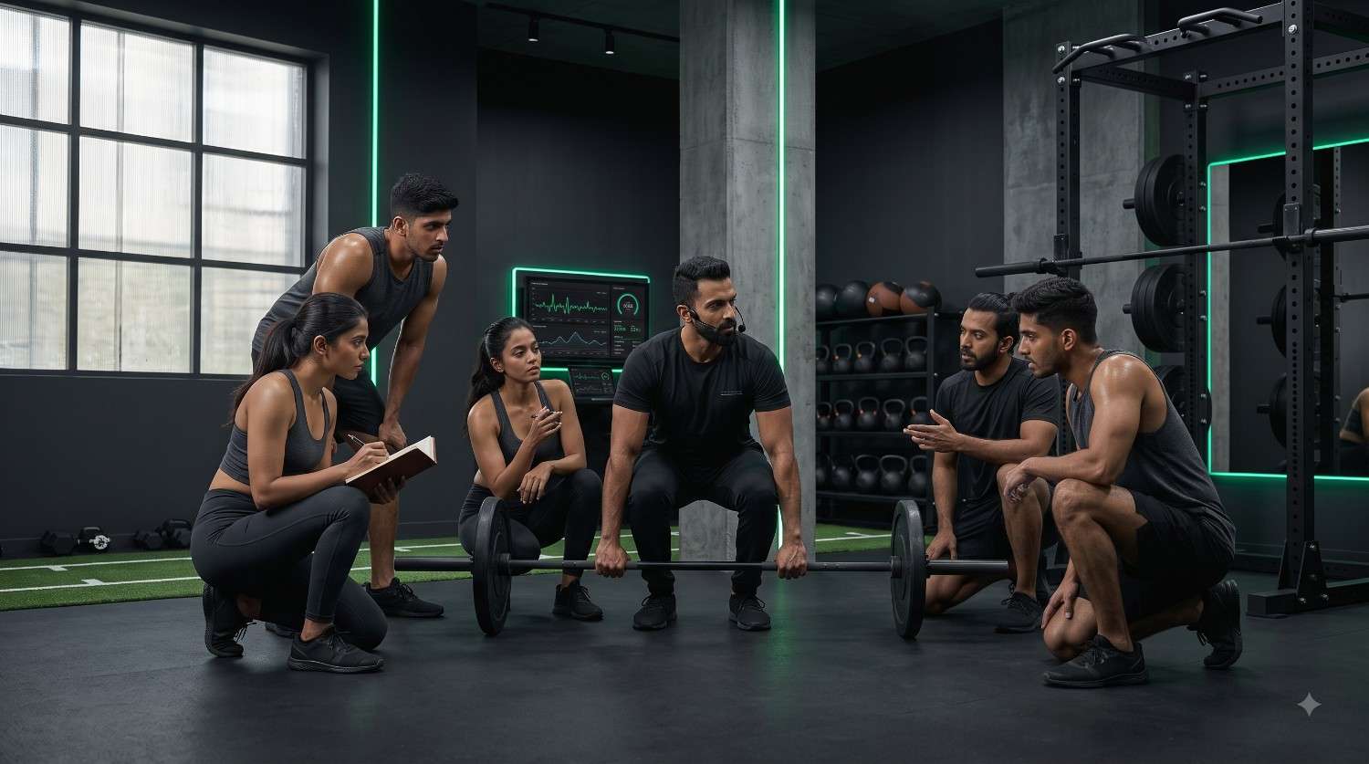 Fitness professionals training at KC Fitness Academy